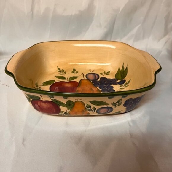 Home Trends GRANADA 10" Square Baker and Set of 4 Coffee Mugs - Picture 3 of 10